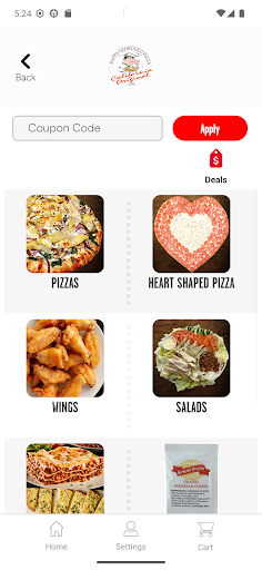 Screenshot of Pappa Georggeo Pizza
