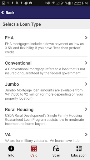 Screenshot of Ability Mortgage