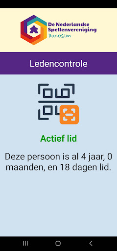 Android application Ducosim Ledencontrole screenshort