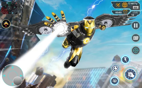 Iron Hero Superhero Robot Game