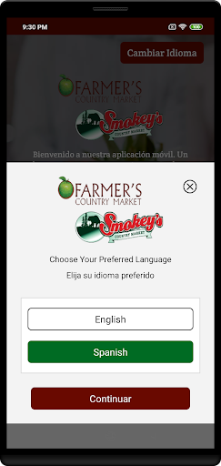 Android application Farmer’s Country Market screenshort