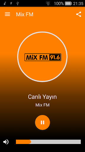 Android application Mix FM screenshort