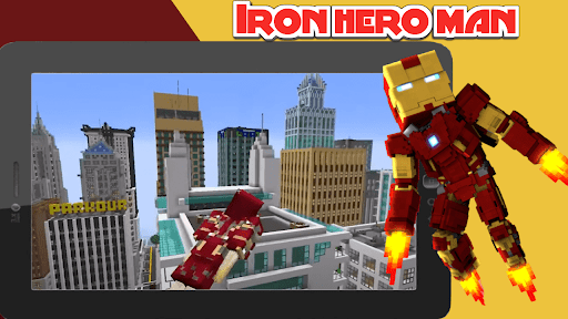 Iron Hero Man Mod For MCPE 2