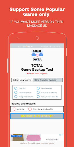 Total Backup Screen 3