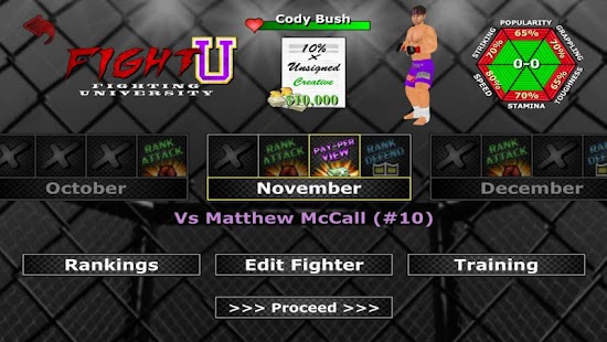 Weekend Warriors MMA Screenshot