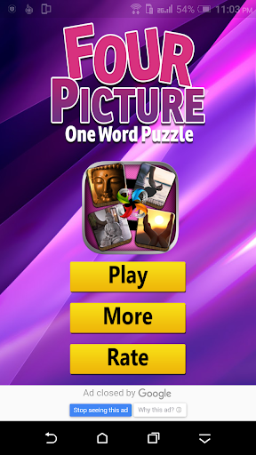 Android application 4 Pics Guess Word | 4 Pics 1 W screenshort
