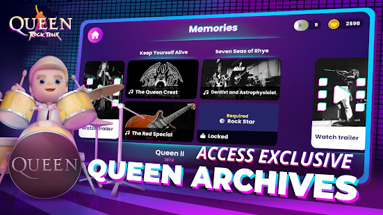 Queen: Rock Tour - The Official Rhythm Game 1.1.6 APK screenshots 7