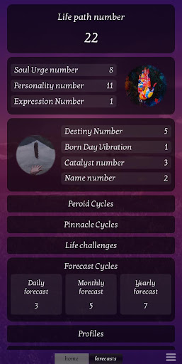 Android application Our Numerology screenshort