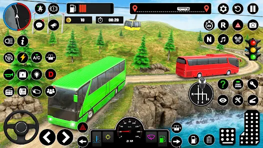 Offroad Cidade Turista Ônibus Simulador 3D: Transporte Turista Em