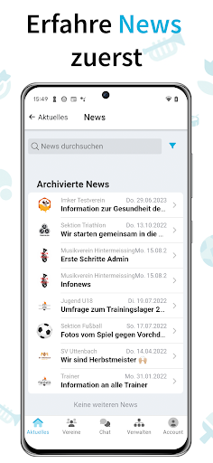 Vereinsplaner: App für Vereine Screen 3