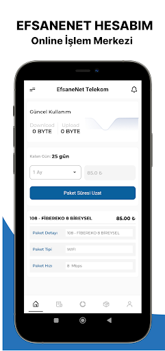Android application Efsanenet Telekom screenshort