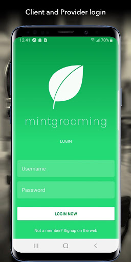 Android application Mintgrooming screenshort