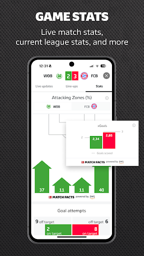 Screenshot of Bundesliga Official App