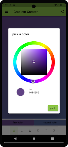 Gradient Creater - Your own Screen 2