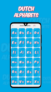 Dutch alphabets with sounds