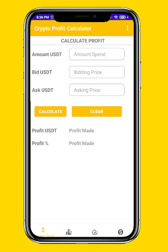 Android application Crypto Profit Calculator screenshort