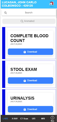 Patient Portal RMCI Screen 2