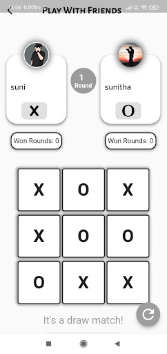 XOX game Screen 3