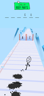 #3. Hangman Run (Android) By: Yayy