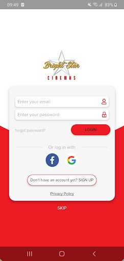 Android application Bright Star Cinemas screenshort