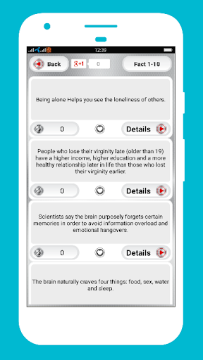 Psychology Facts Collection Screen 2