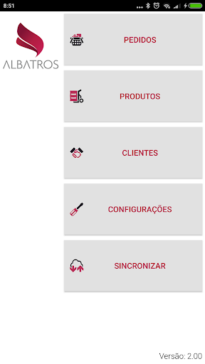 Android application Albatros Vendas Mobile screenshort