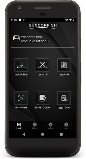 Succorfish Installer App Screen 2
