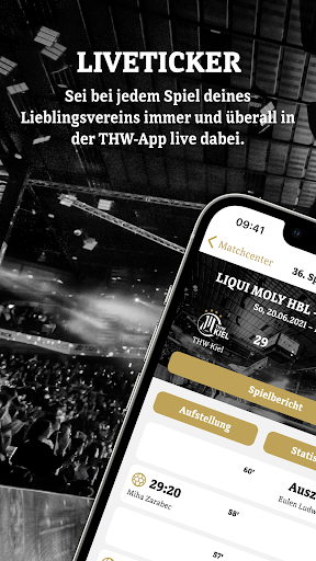 Android application THW Kiel Handball screenshort