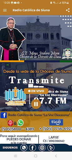 Android application Radio Católica de Siuna screenshort
