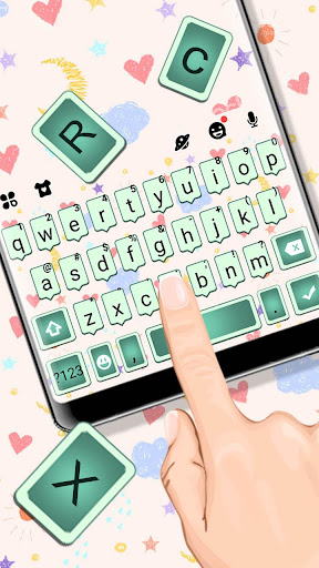 Sms Doodle Keyboard Theme Screen 2