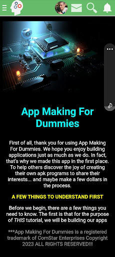 App Making For Dummies Screenshot 1 - AppWisp.com