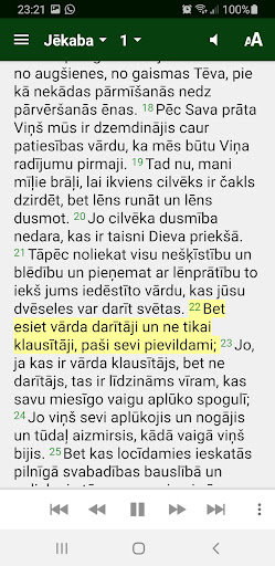 Android application Latvian Audio Bible screenshort