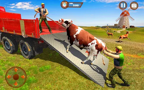 Caminhão de animais de fazenda