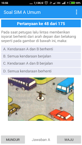 Soal Latihan SIM A Umum Screen 3