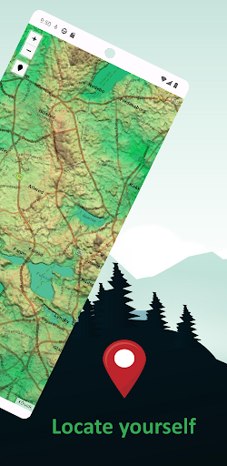 Denmark Offline Topo Map Screen 2