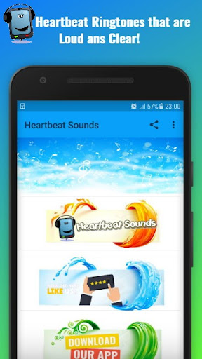Android application Heartbeat Sounds screenshort