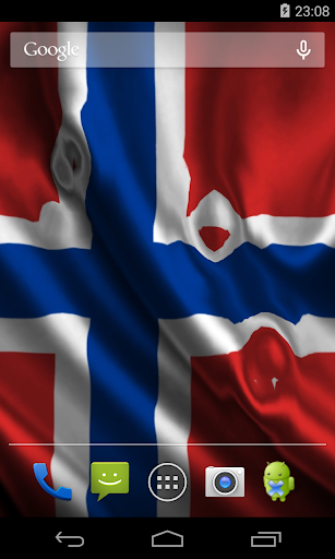 Flag of Norway Live Wallpaper Screen 2