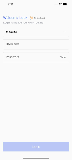 Android application TrioTracer screenshort