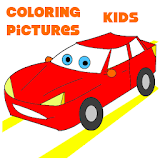 Coloring book for kids icon