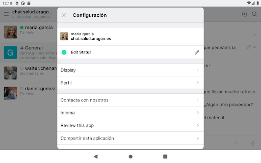 Chat Salud-Aragon Screenshot