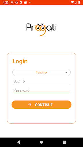 Android application Pragati screenshort