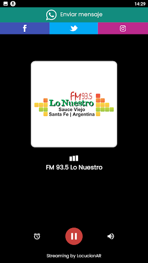 Android application FM Lo Nuestro 93.5 screenshort
