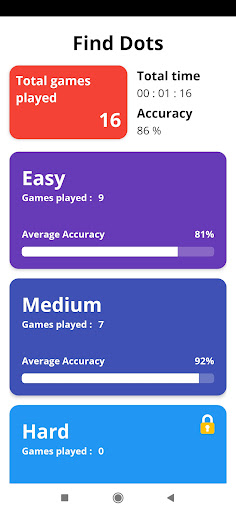 Android application Find the Dots Puzzle screenshort