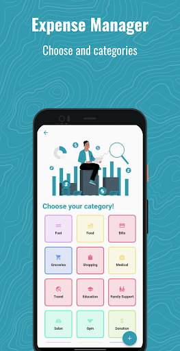 Android application Expense Management screenshort