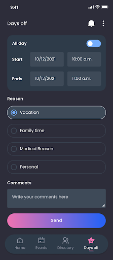 Inmediater App Screen 3