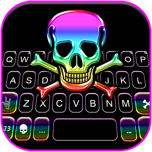 Rainbow Color Skull Keyboard B logo