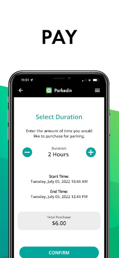 Android application Parkedin™ screenshort