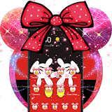 Cute Red Minny Bow Theme icon