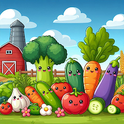 Vegetables Link Puzzle Game