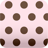 cute pink polka dots Wallpaper icon